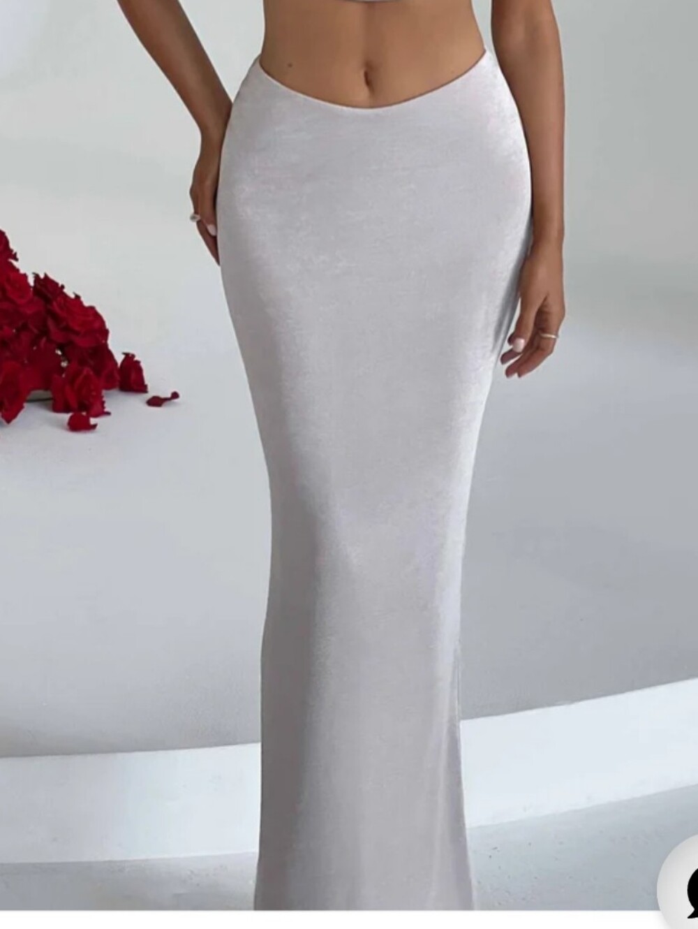 NWT Babyboo Fashion Fifi Maxi Skirt in Champagne - Size Small